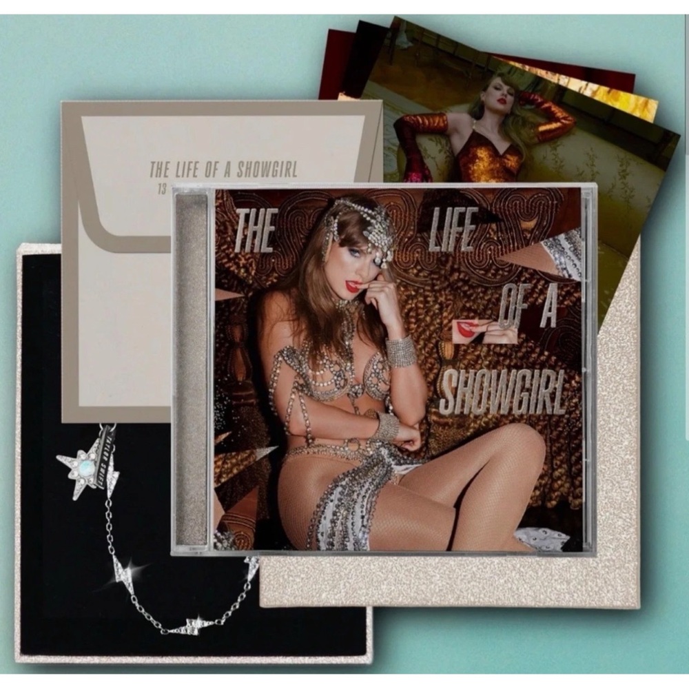 Taylor Swift The Life Of A Showgirl It's Beautiful Limited Deluxe CD + Bracelet